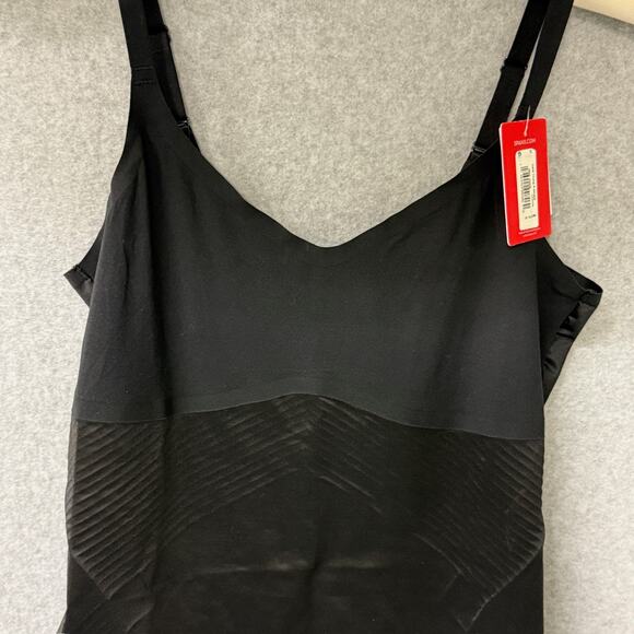 Spanx Black Cami 10355R Thong Bodysuit Seamless 360° Contour Shaping Size M NWT - Picture 4 of 6